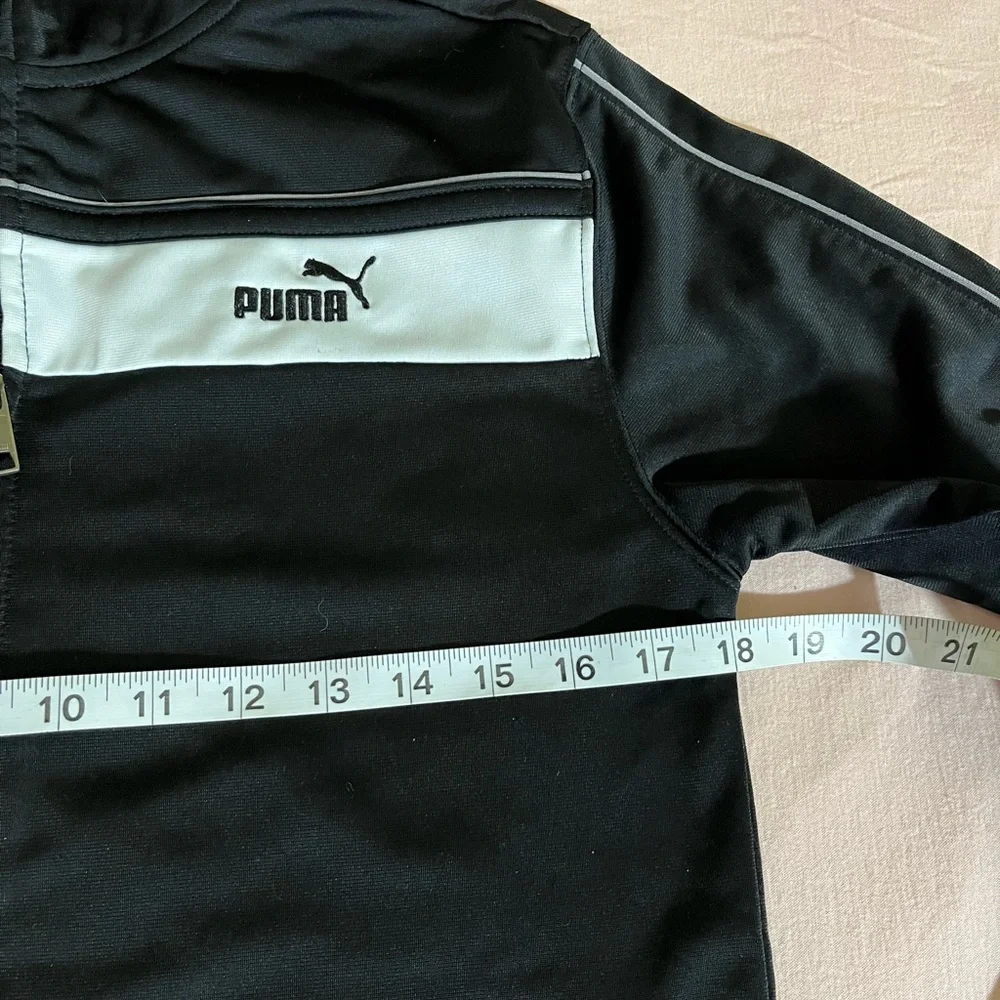 PUMA Black/White Boy Full‎ Zip Jacket